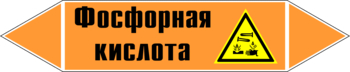 Маркировка трубопровода "фосфорная кислота" (k08, пленка, 252х52 мм)" - Маркировка трубопроводов - Маркировки трубопроводов "КИСЛОТА" - Магазин охраны труда ИЗО Стиль