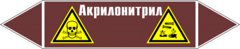 Маркировка трубопровода "акрилонитрил" (пленка, 252х52 мм) - Маркировка трубопроводов - Маркировки трубопроводов "ЖИДКОСТЬ" - Магазин охраны труда ИЗО Стиль